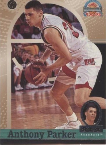 1997 Score Board Autographed Basketball - Anthony Parker #35