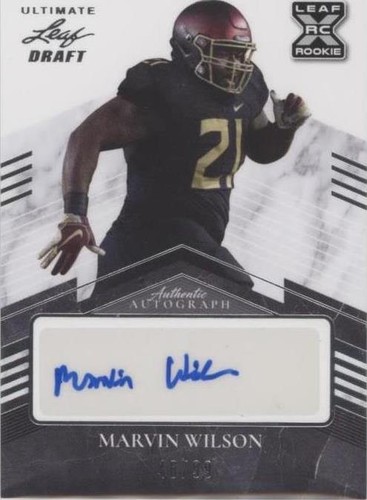 2021 Leaf Ultimate Draft Marvin Wilson #BA-MW1