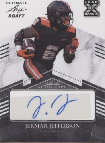 2021 Leaf Ultimate Draft Jermar Jefferson #BA-JJ2