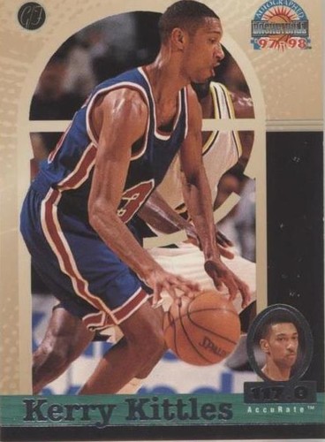 1997 Score Board Autographed Basketball - Kerry Kittles #12