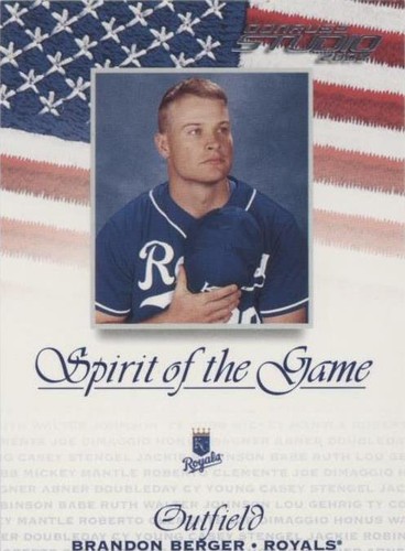 2002 Donruss Studio - Brandon Berger #SG-49