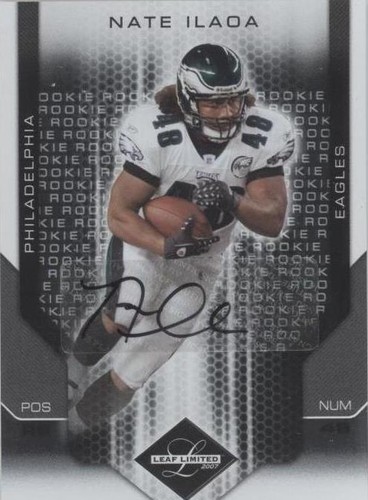 2007 Leaf Limited Nate Ilaoa #289