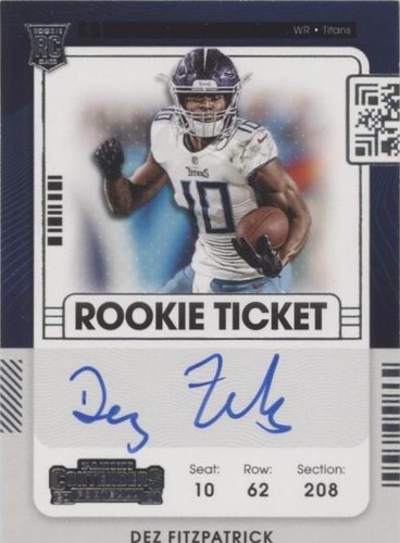 2021 Panini Contenders Dez Fitzpatrick #130