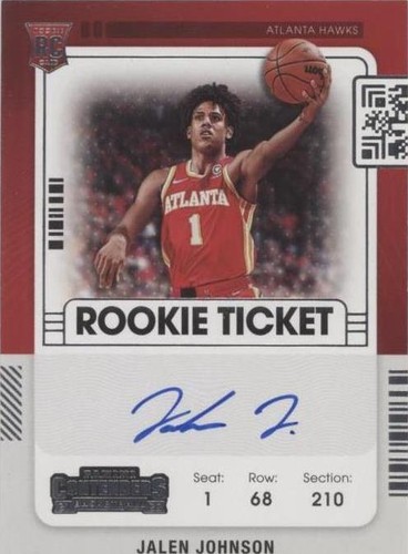 2021-22 Panini Contenders - Jalen Johnson #120