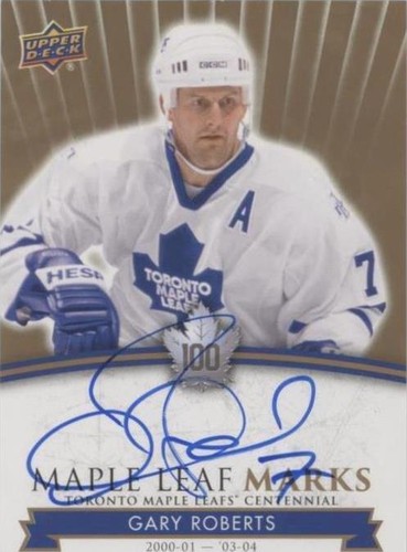 2017 Upper Deck Toronto Maple Leafs Centennial - Gary Roberts #MLM-GR