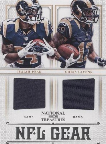2012 Panini National Treasures Chris Givens Isaiah Pead #14