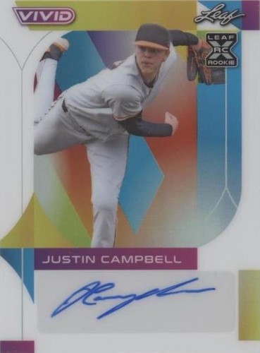 2022 Leaf Vivid - Justin Campbell #BA-JC3