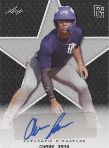 2020 Leaf Perfect Game National Showcase - Chase Jans #BA-CJ2