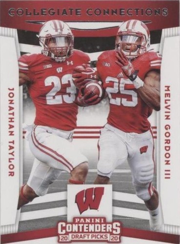 2020 Panini Contenders Draft Picks Jonathan Taylor Melvin Gordon #14