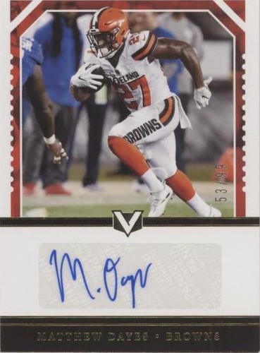 2017 Panini Vertex Matthew Dayes #VS-MD