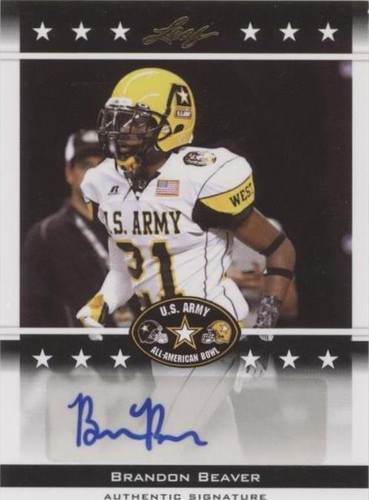 2012 Leaf U.S. Army All-American Bowl Brandon Beaver #BA-BB1