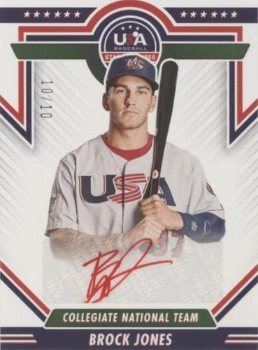 2022 Panini USA Baseball Stars & Stripes - Brock Jones #CNTS-BJ