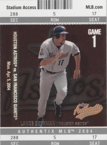 2004 Fleer Authentix - Lance Berkman #14