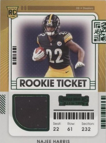 2021 Panini Contenders Najee Harris #RTS-NHA