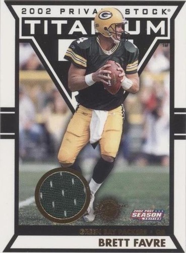 2002 Pacific Private Stock Titanium Postseason Brett Favre #92