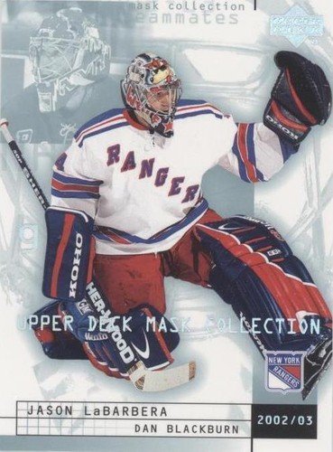 2002-03 Upper Deck Mask Collection - Dan Blackburn Jason LaBarbera #56