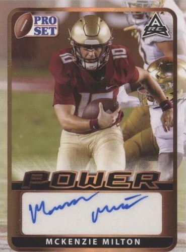 2021 Leaf Pro Set Power McKenzie Milton #BA-MM4