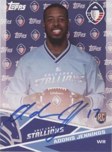 2019 Topps AAF Beniquez Brown Rookie Card #44 - Birmingham Iron Official Trading Card | Football Collectible