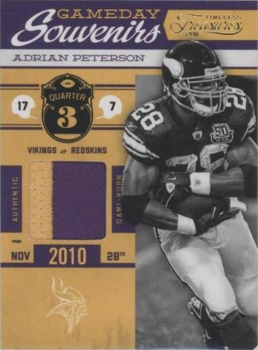 2011 Panini Timeless Treasures Adrian Peterson #6