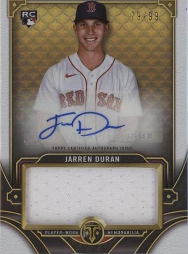 2022 Topps Triple Threads - Jarren Duran #ASJR-JD