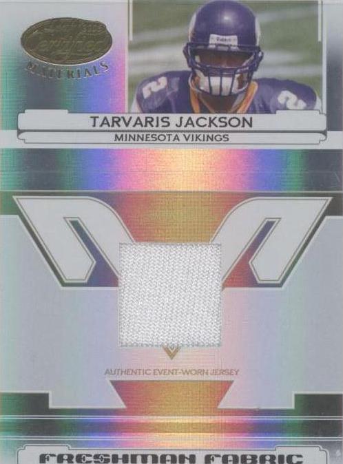 Tarvaris Jackson #203 2006 materiales certificados Leaf