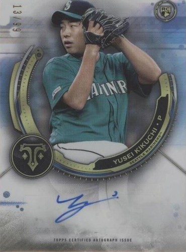 2019 Topps Triple Threads - Yusei Kikuchi #RAU-YK
