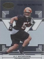 2006 Leaf Certified Materials A.J. Nicholson #163