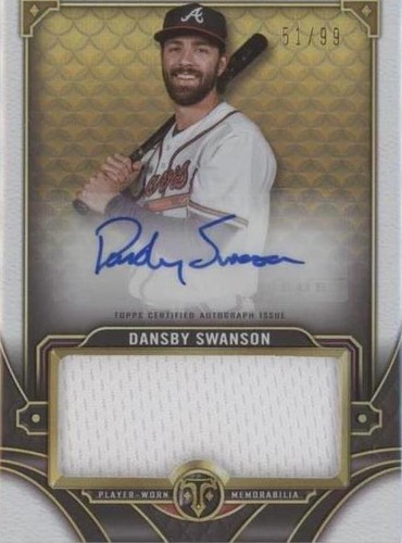 2022 Topps Triple Threads - Dansby Swanson #ASJR-DS