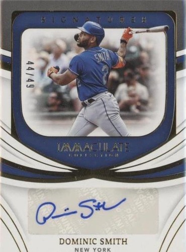 2022 Panini Immaculate Collection - Dominic Smith #IS-DS
