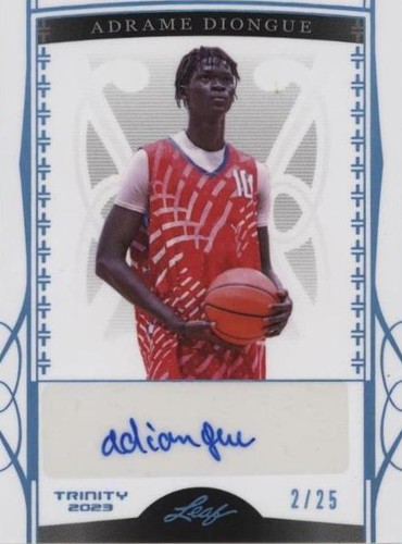 2022-23 Leaf Trinity - Adrame Diongue #BA-AD1
