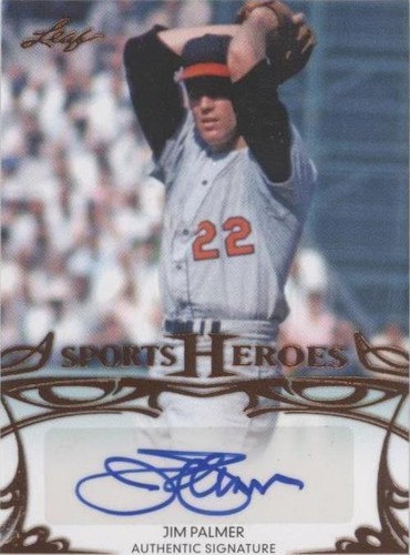 2013 Leaf Sports Heroes - Jim Palmer #BA-JP2