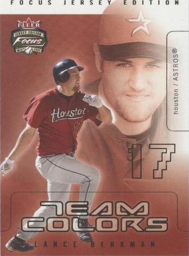 2003 Fleer Focus Jersey Edition - Lance Berkman #13TC
