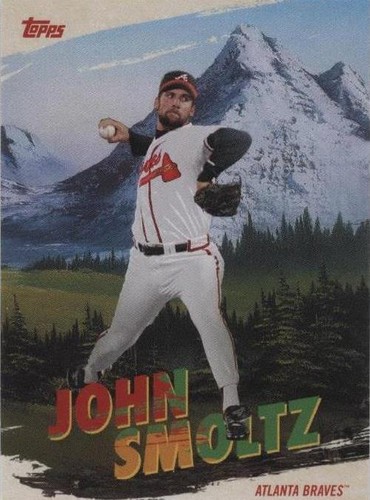2023 Topps X Bob Ross The Joy of Baseball - John Smoltz #PC-7