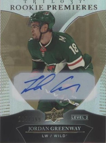 2018-19 Upper Deck Trilogy - Jordan Greenway #87