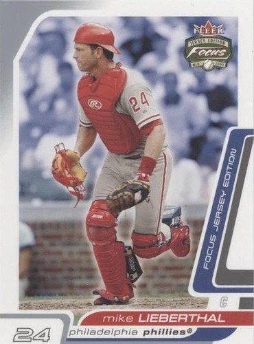 2003 Fleer Focus Jersey Edition - Mike Lieberthal #155