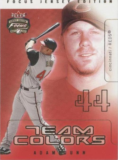 2003 Fleer Focus Jersey Edition - Adam Dunn #19TC