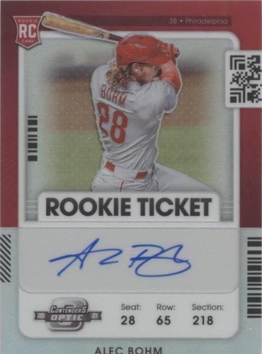 2021 Panini Contenders - Alec Bohm #137