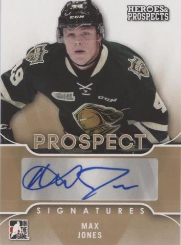 2015-16 Leaf In the Game Heroes & Prospects - Max Jones #PS-MJ1