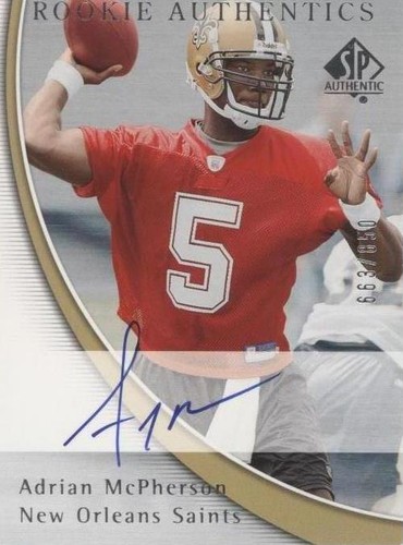 2005 SP Authentic Adrian McPherson #209