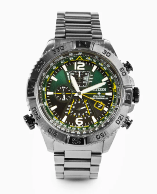 Citizen AT8227-56X Promaster Navihawk A-T Green Dial Eco-Drive Men's Watch