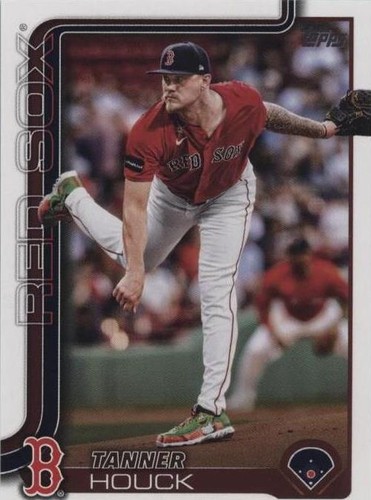 TOPPS MLBカード INCEPTION TANNER HOUCK RED SOX 22/25 #APC-THO 送料無料 中古 IT2 TANNER HOUCK 2025 Topps Series 1 PINK HOLO FOIL PARALLEL #46