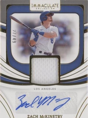2022 Panini Immaculate Collection - Zach McKinstry #IMS-ZM
