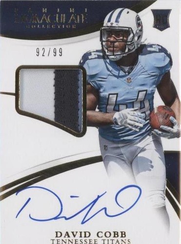 2015 Panini Immaculate Collection David Cobb #130