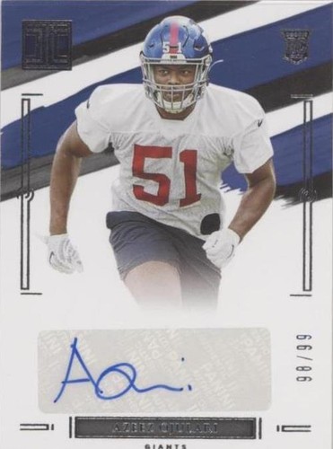 2021 Panini Impeccable Azeez Ojulari #165