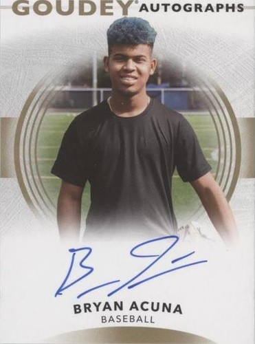 2022 Upper Deck Goodwin Champions - Bryan Acuna #GA-BA