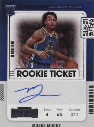 2021-22 Panini Contenders - Moses Moody #114