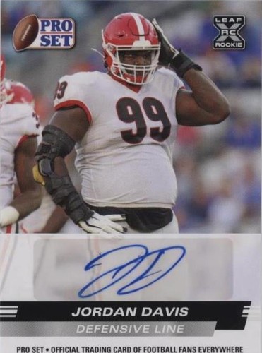 2022 Leaf Pro Set Draft Jordan Davis #PSA-JD2