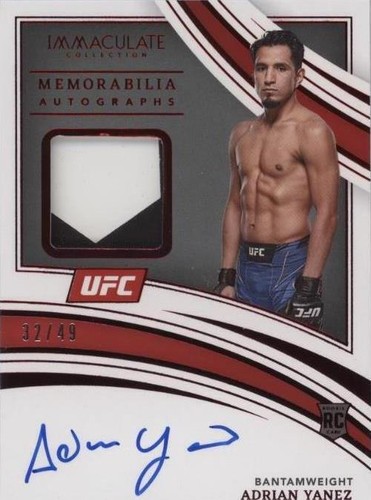 2022 Panini Immaculate Collection UFC - Adrian Yanez #109