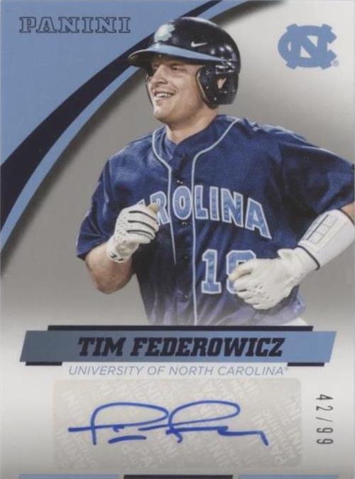 2016 Panini North Carolina Tar Heels - Tim Federowicz #TF-NC