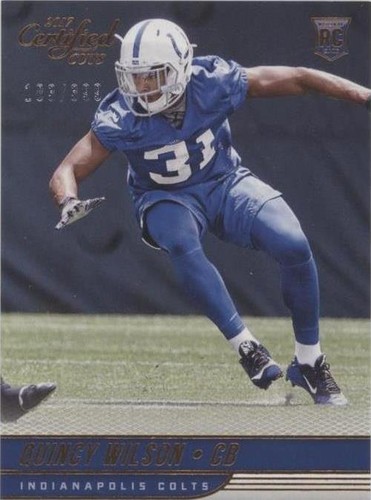 2017 Panini Certified Cuts Quincy Wilson #166